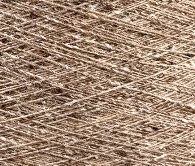 Zimpfer Wolle Selezione Art. Cardiff Tweed Nm 1/10500 – Merino Seide Garn col. Leinen